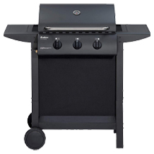 barbacoa de gas de 3 quemadores